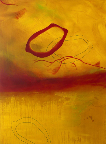 Loop (Acryl auf Leinwand) ist ein Bild von Gabriele Vanselow zur aktuellen online-Ausstellung der Künstlergruppe Kunst & Bündig.